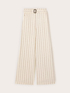 Pantalon palazzo &agrave; rayures The Tailoring Lab image number 5
