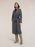 Belted coat in wool-blend drap image number 0