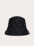 Wool bucket hat with jewels image number 0