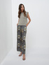 Floral wide-leg trousers image number 0