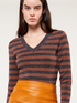 Striped lurex sweater image number 2