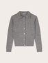 Knit cardigan with jeweled collar image number 4