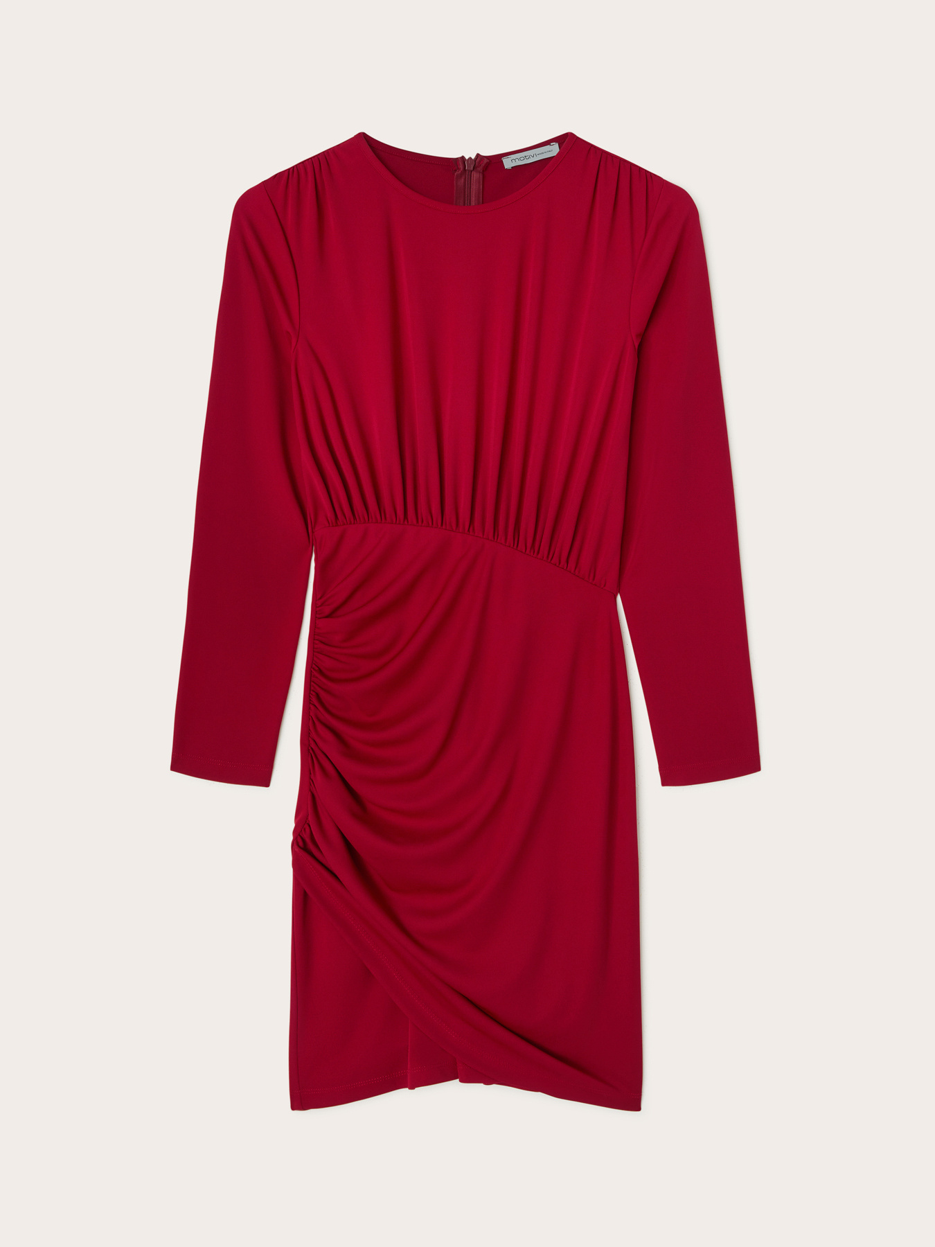 Robe en jersey avec drap&eacute; image number 5