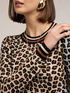 Animal print sweater image number 3