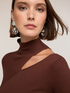 Turtleneck with shoulder cut-out image number 3