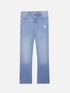 Jeans mit hohem Bund und weiten Beinen image number 3