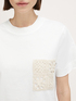T-shirt with crochet pocket image number 2