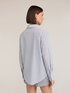 Lurex striped poplin shirt image number 1