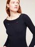 Off-shoulders sweater with a feature of pockets image number 2