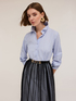 Chemisier dress with plumetis tulle skirt image number 3