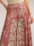 Palazzo pants in printed satin image number 3