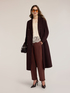 Double-breasted belted coat in wool blend double image number 2