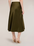 Jupe midi ligne A en satin image number 1