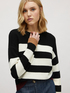 Jacquard striped sweater image number 2