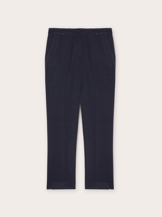 Regular solid colour trousers
