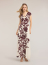 Langes Viskosekleid mit Print image number 3