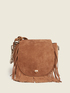 Borsa a tracolla piccola con frange image number 0