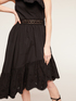 One-shoulder dress with openwork embroidery image number 2