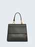 Faux leather split pleat Iconic bag image number 2