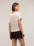 Bluse aus Satin mit Carr&eacute;-Ausschnitt image number 1