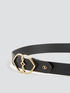 Cintura in similpelle con fibbia Double Love image number 1