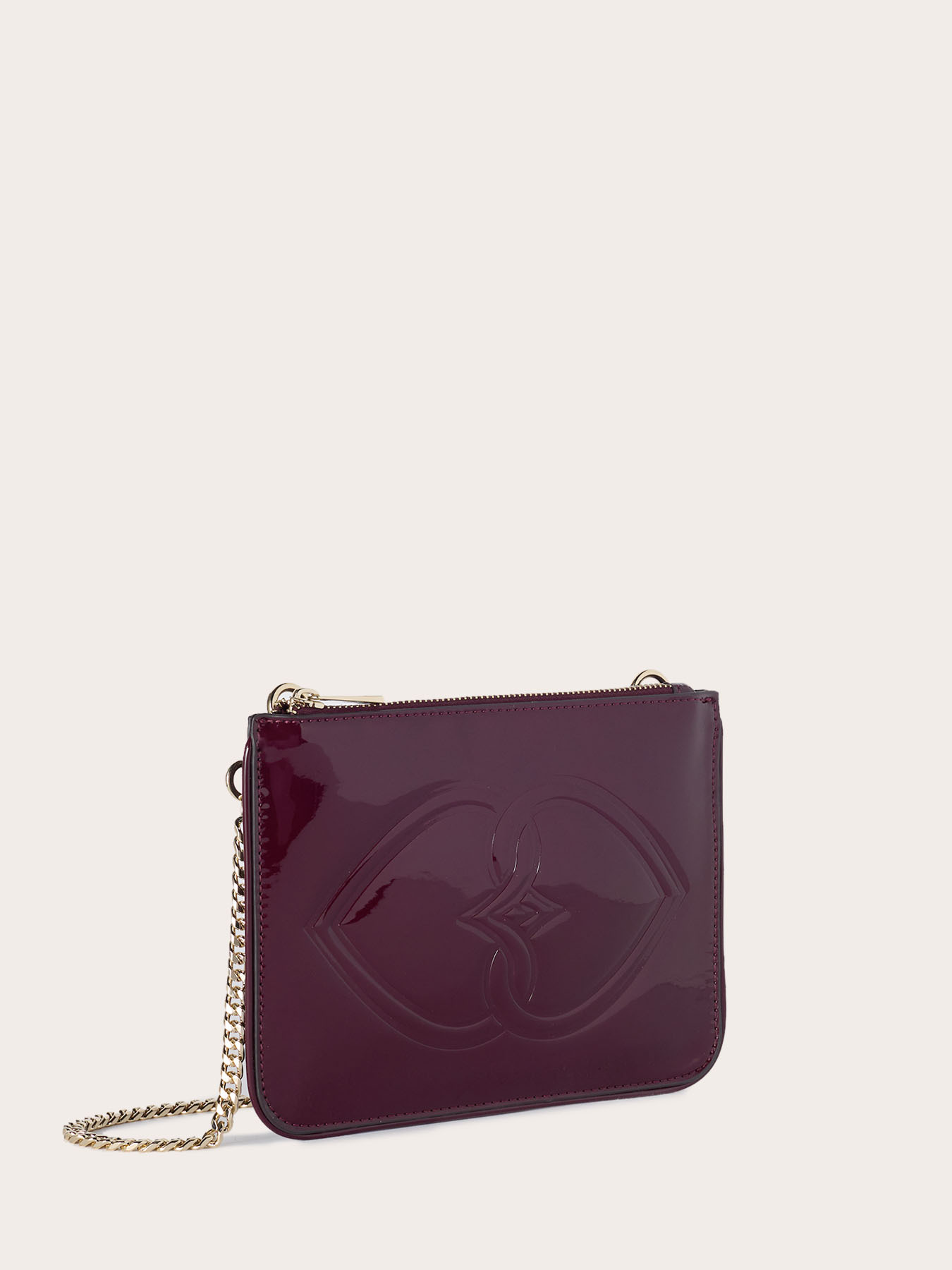 Geantă tip plic din piele lăcuită image number 3