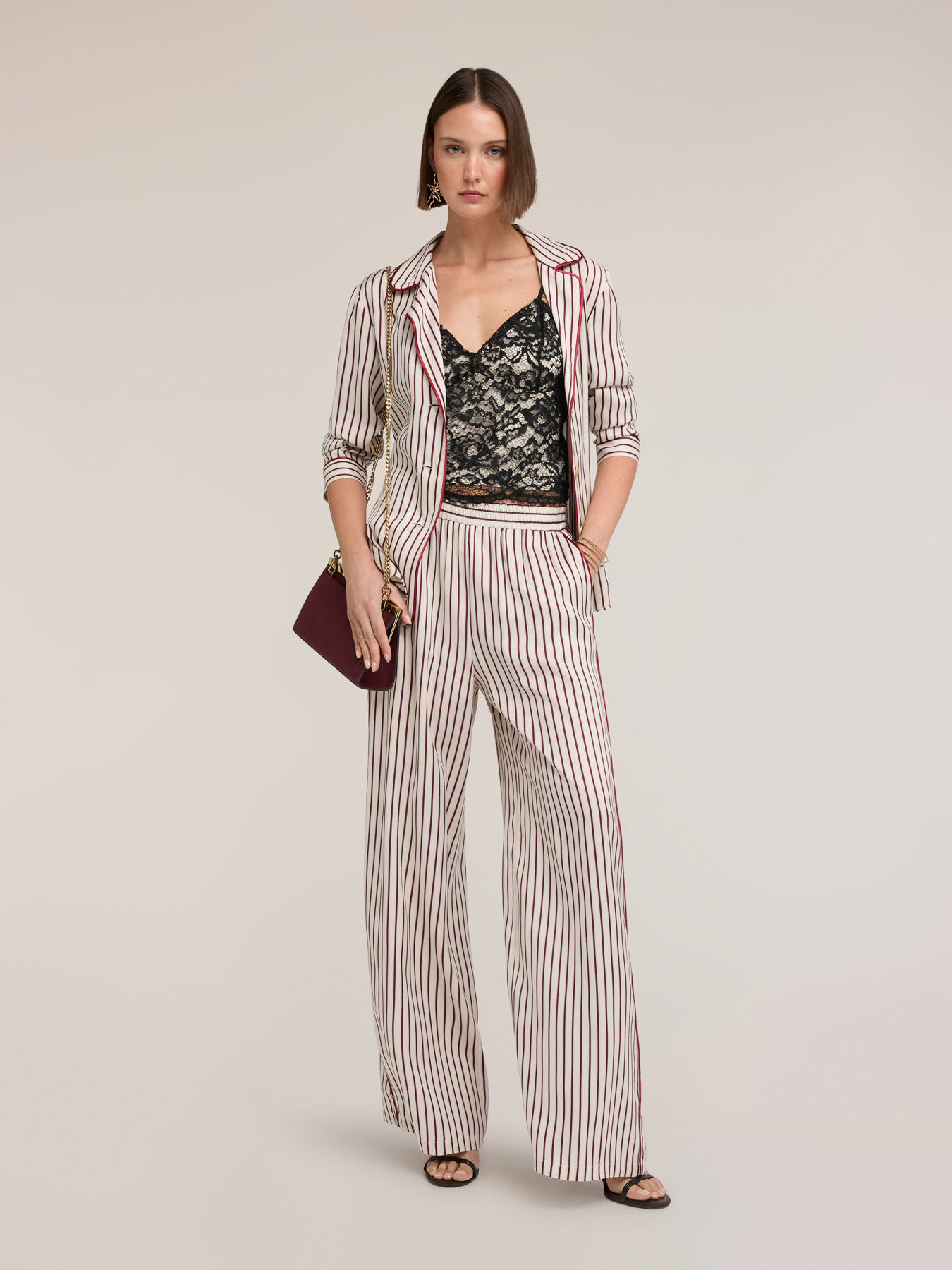 Palazzo-Hose aus Viskose-Twill image number 3