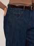 Denim and linen blend Bermuda shorts image number 3