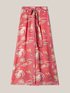 Pantalon large motif à fleurs image number 3