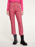 Geometric print cropped trousers image number 2