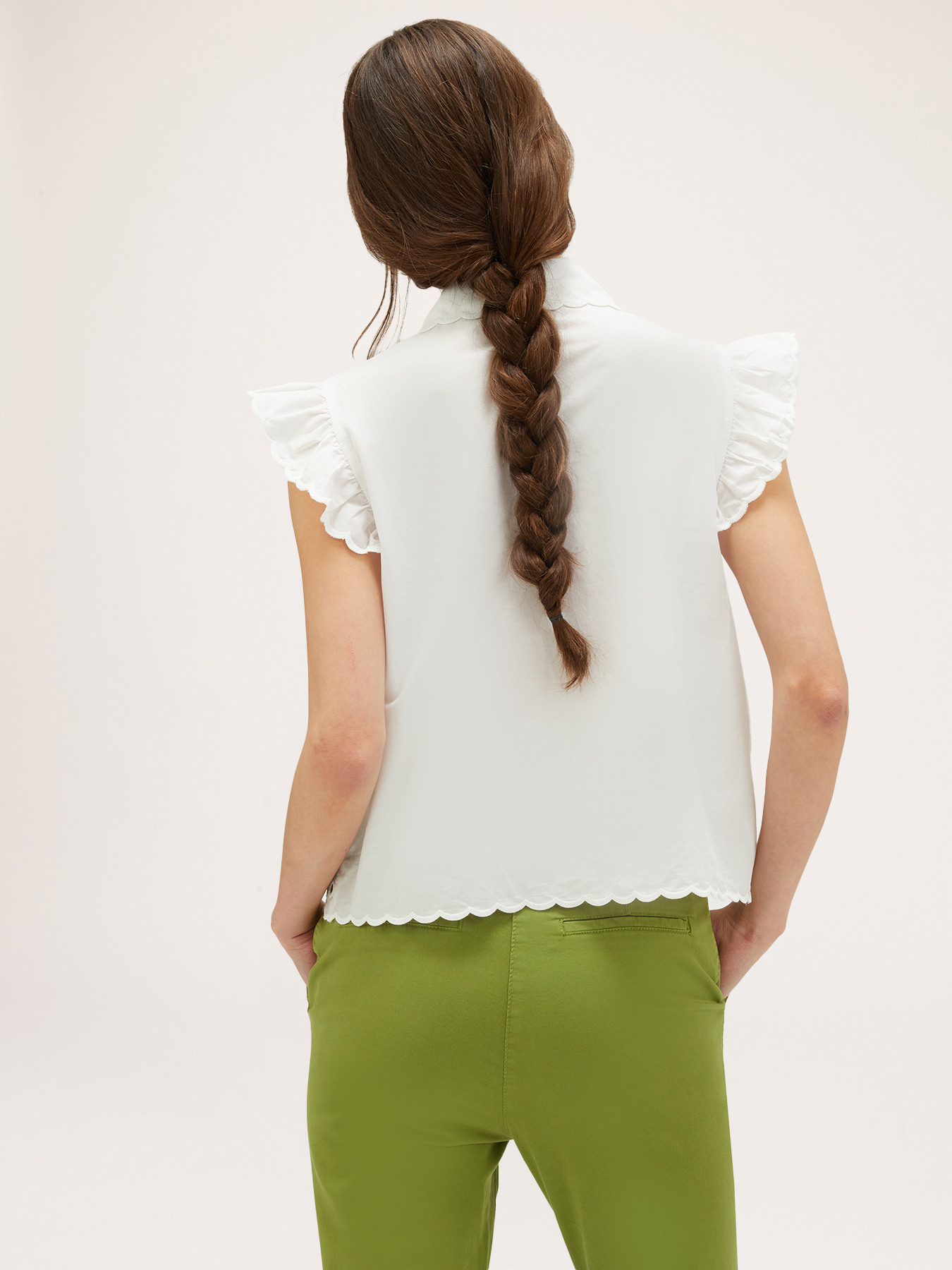 Camicia con ricamo sangallo image number 1