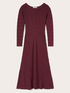 Robe fourreau en tricot fin avec texture en relief image number 4