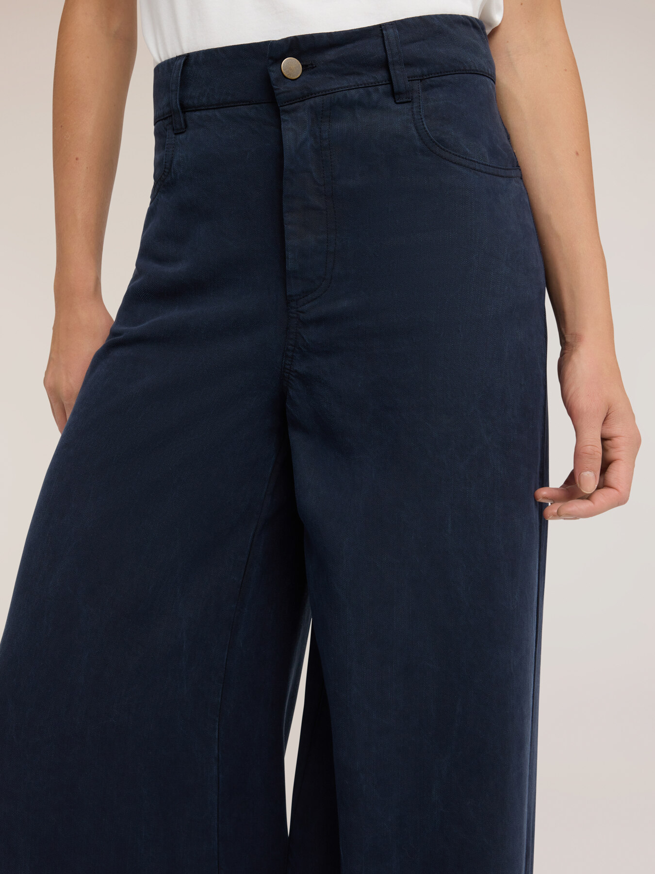 Palazzo pants in lyocell image number 3