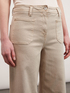 Cropped trousers with frayed hems image number 2
