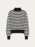 Jersey con cuello de cisne de rayas image number 3