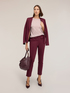 Regular fit trousers in milano stitch image number 0