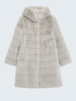 Cappotto con cappuccio in simil pelliccia image number 3