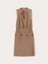 Mini dress con tasche in raso image number 4