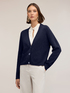 Fine-knit V-neck cardigan image number 0