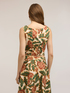 Cropped poplin top with print image number 1