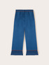 Cropped satin trousers with contrasting trim image number 4