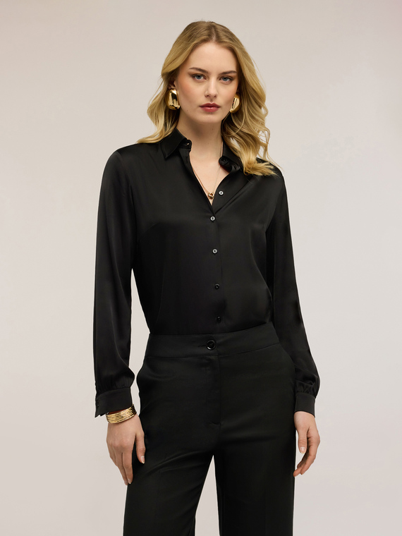 Viscose satin shirt