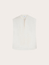 Satin blouse with mandarin collar image number 4