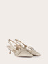 Slingback pumps with straps and kitten heel image number 2