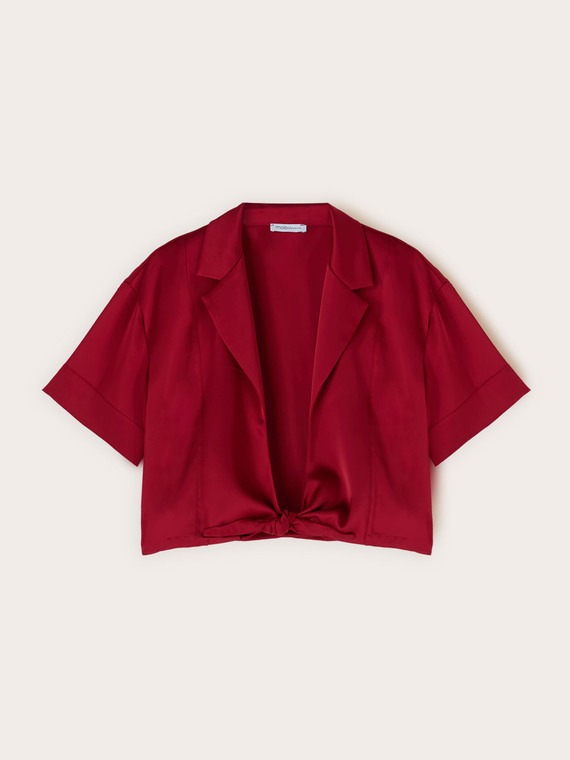 Satin shrug