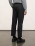 Regular pinstripe pattern trousers image number 1