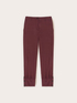 Pants with cuff in poplin image number 4
