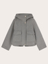 Wool-blend cloth jacket with hood image number 4