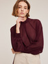 Striped devor&egrave; blouse image number 2