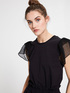 T-shirt con maniche in tulle image number 0